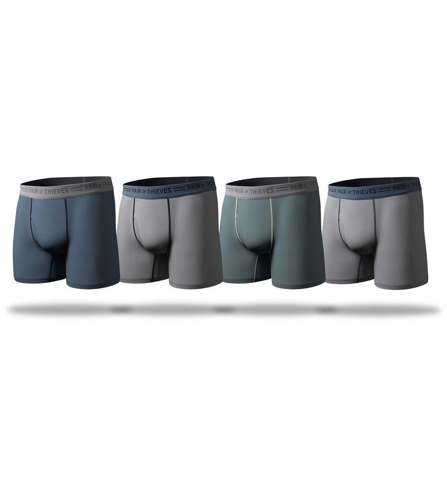 4-Way Stretch Every Day Kit Cotton Stretch Boxer Briefs (4-Pack)